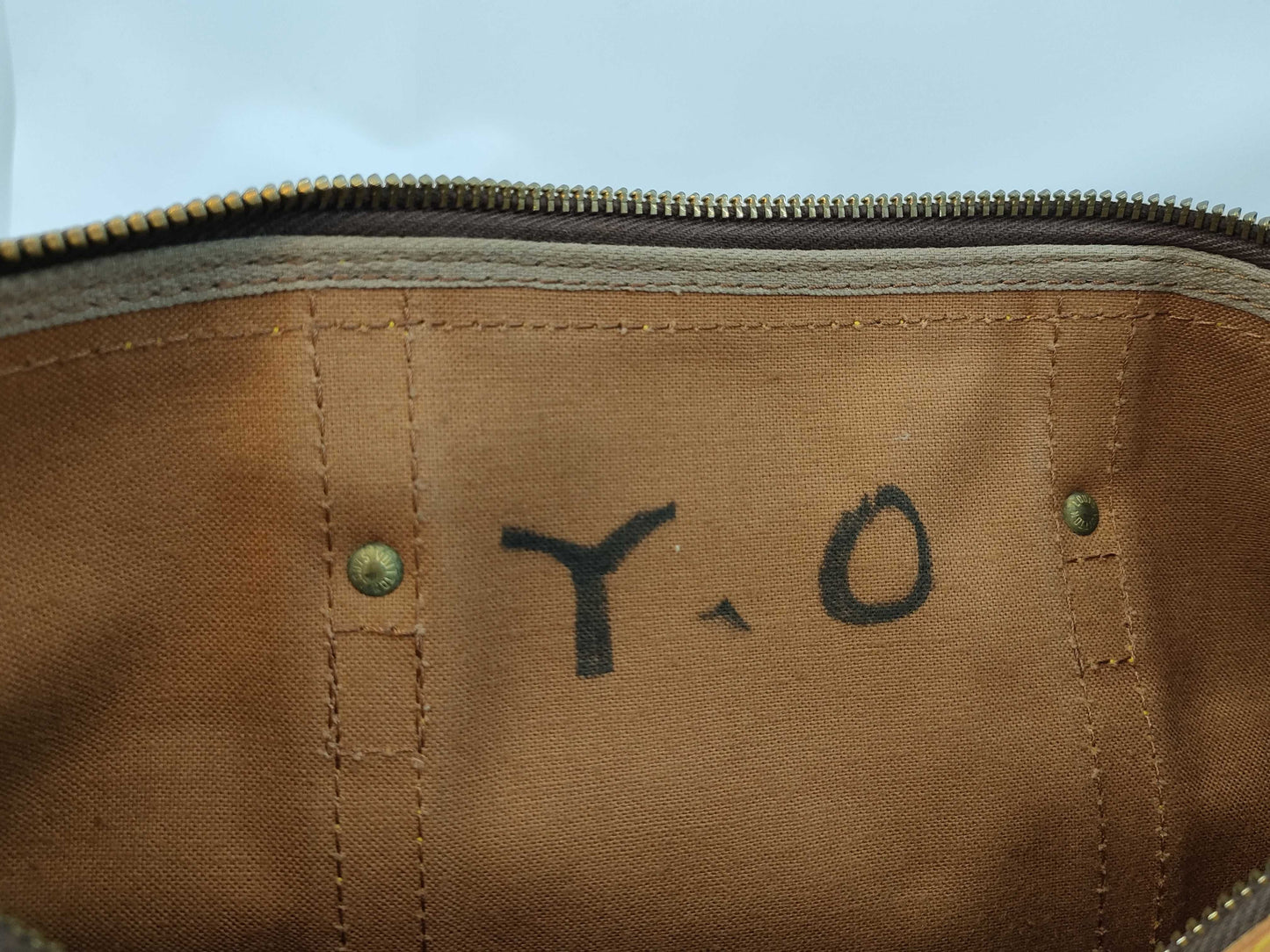 LOUIS VUITTON Monogram Sax Souple Medium Boston Bag