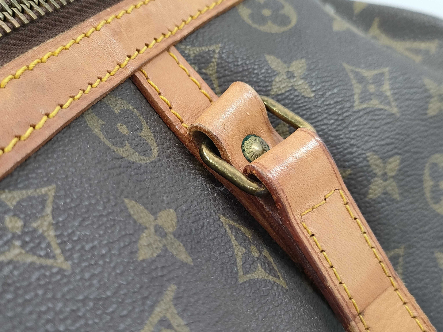 LOUIS VUITTON Monogram Sax Souple Medium Boston Bag