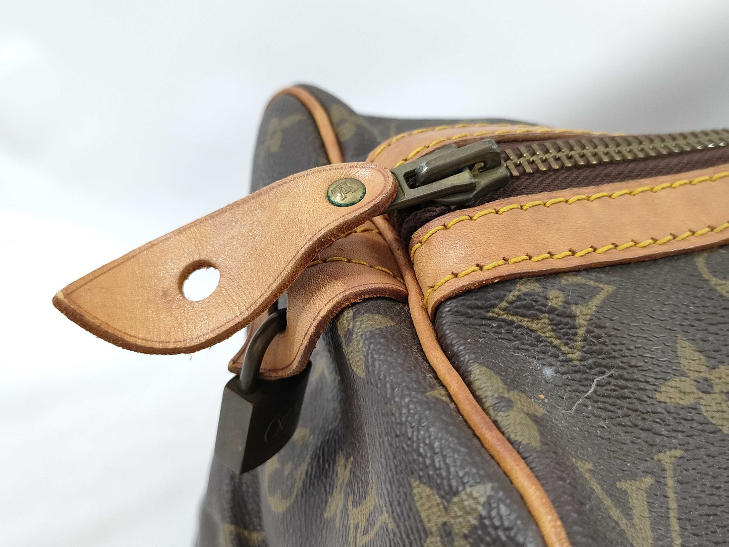 LOUIS VUITTON Monogram Sax Souple Medium Boston Bag