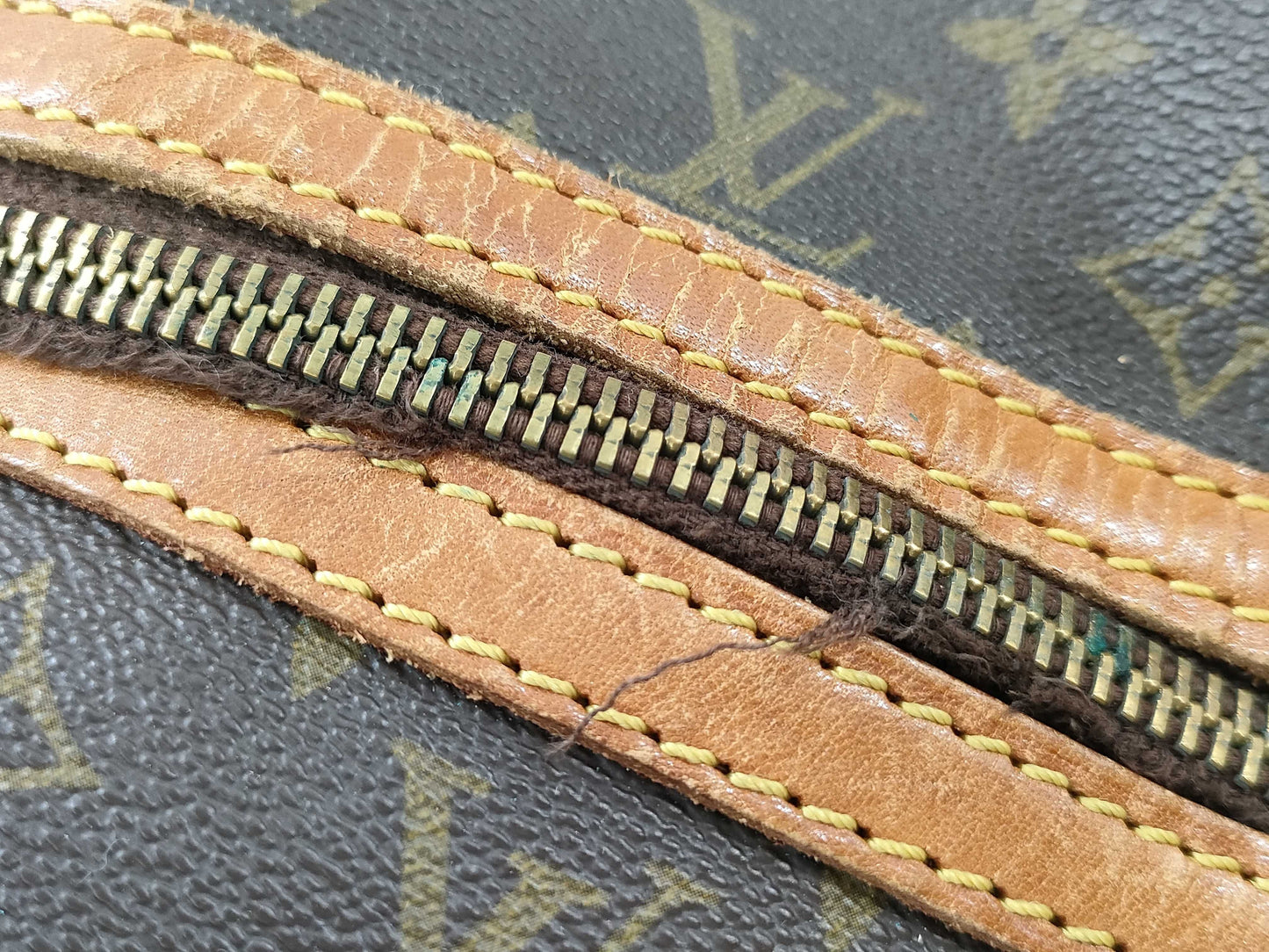 LOUIS VUITTON Monogram Sax Souple Small Boston Bag