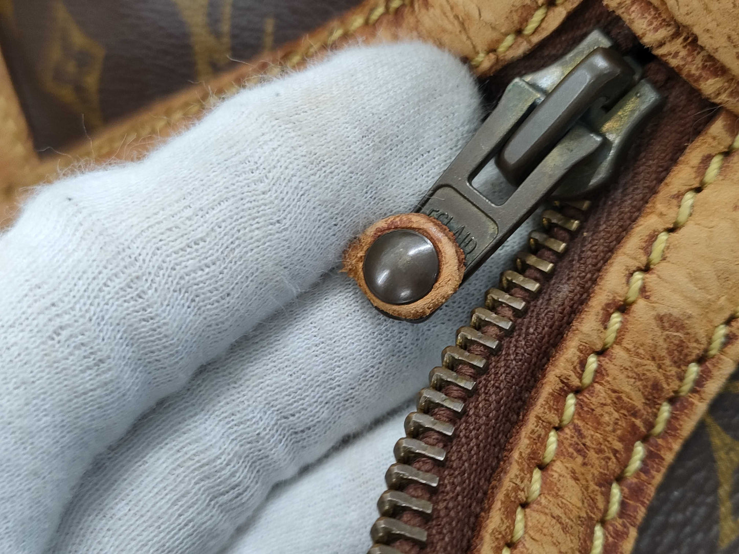 LOUIS VUITTON Monogram Sax Souple Boston Bag