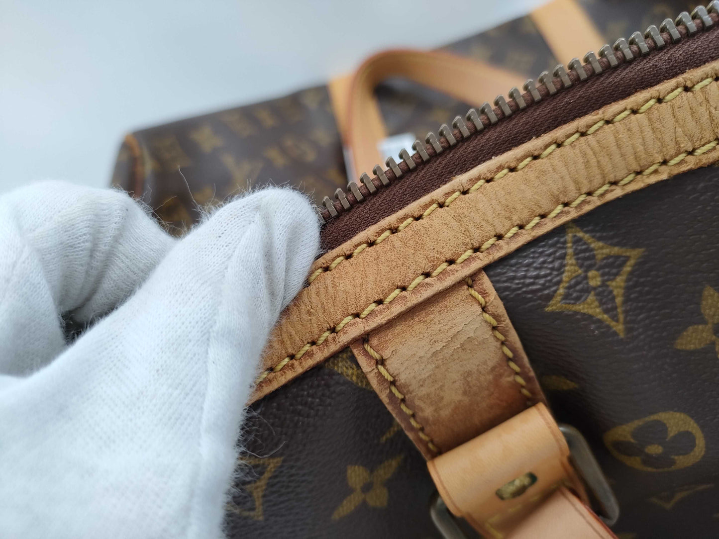 LOUIS VUITTON Monogram Sax Souple Boston Bag