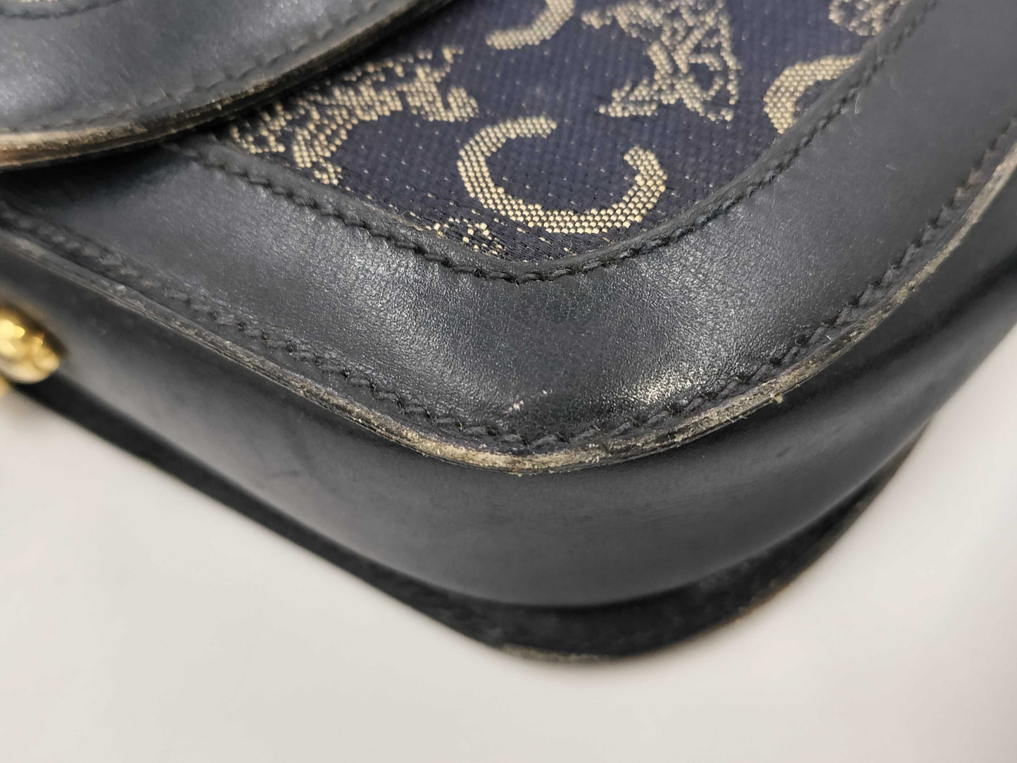 CELINE denim shoulder bag shoulder bag