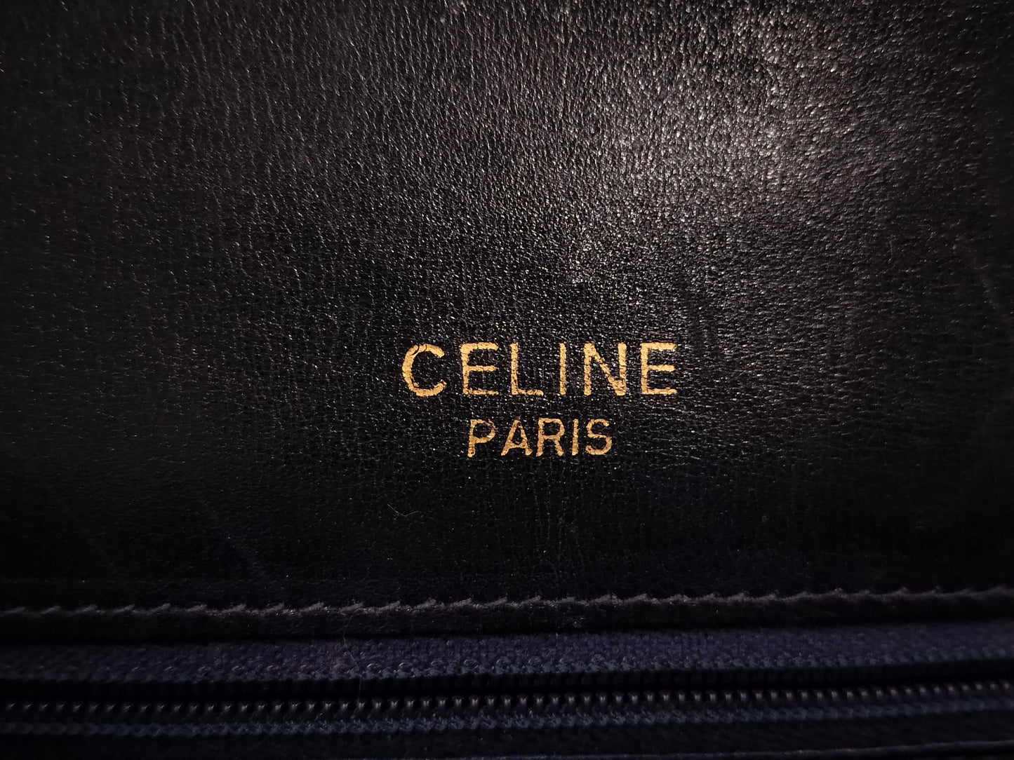 CELINE denim shoulder bag shoulder bag