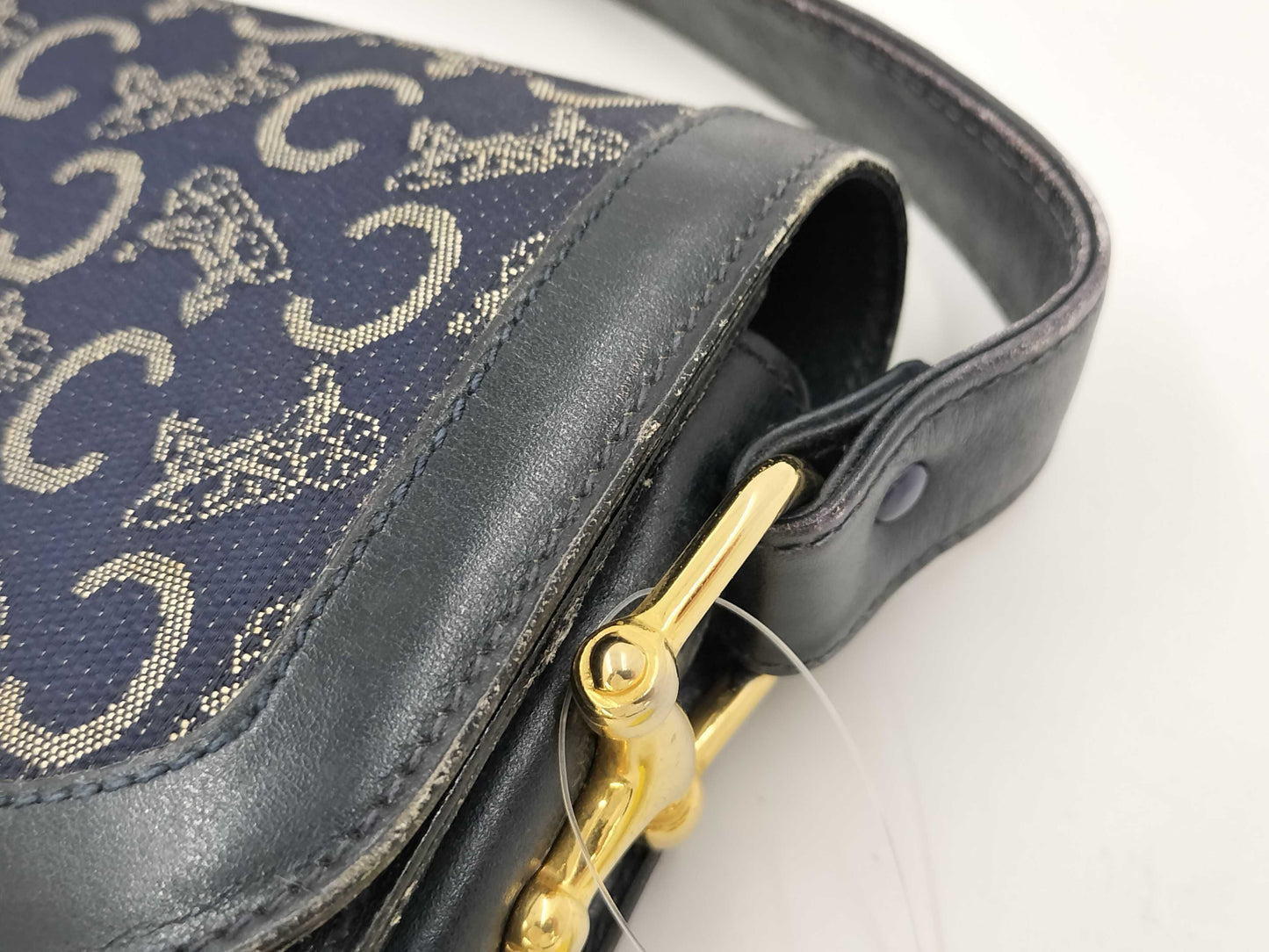 CELINE denim shoulder bag shoulder bag
