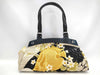 Salvatore Ferragamo Gancini Canvas and Leather Handbag