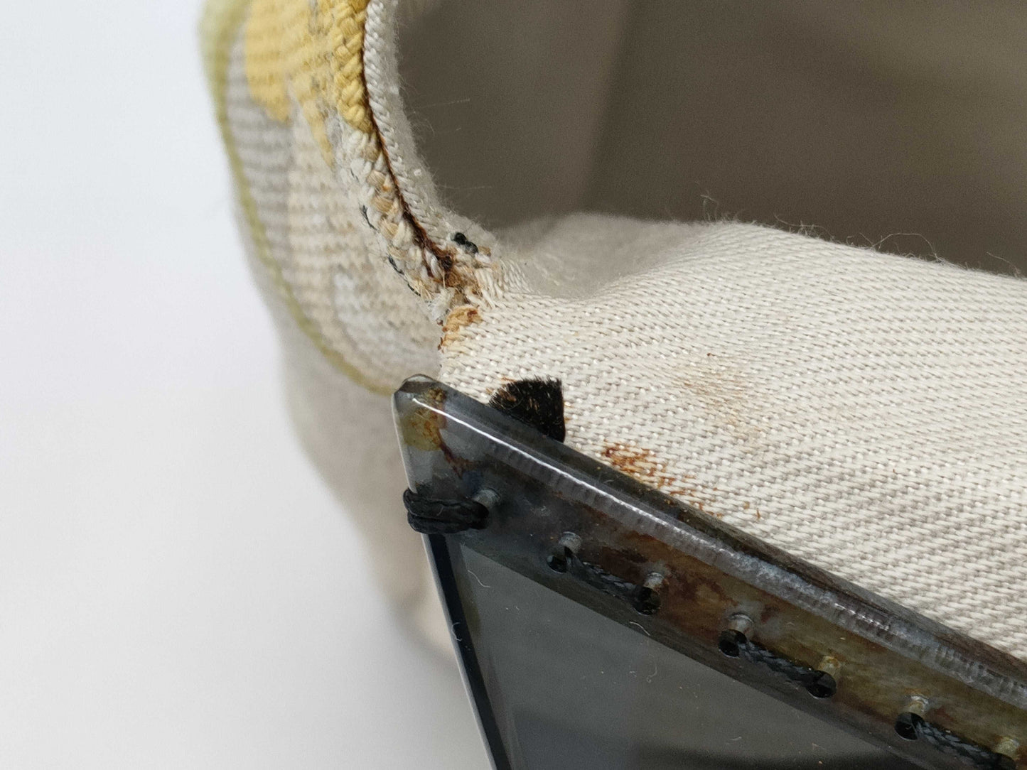Salvatore Ferragamo Gancini Canvas and Leather Handbag
