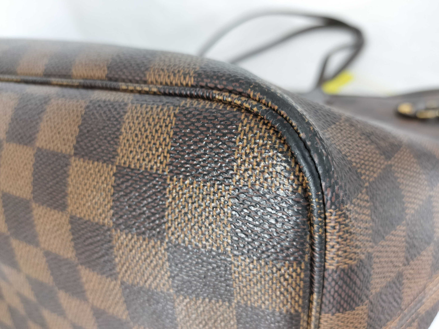 LOUIS VUITTON AR0058 Damier N51105 Neverfull MM Old Model Tote Bag