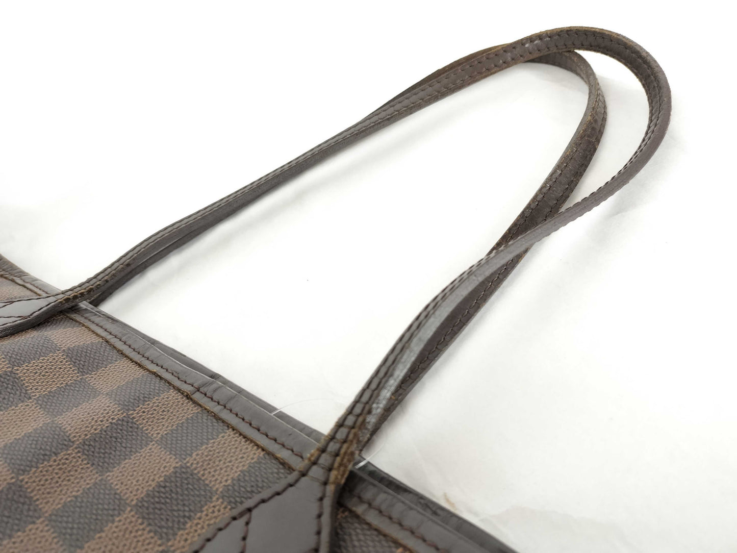 LOUIS VUITTON AR0058 Damier N51105 Neverfull MM Old Model Tote Bag