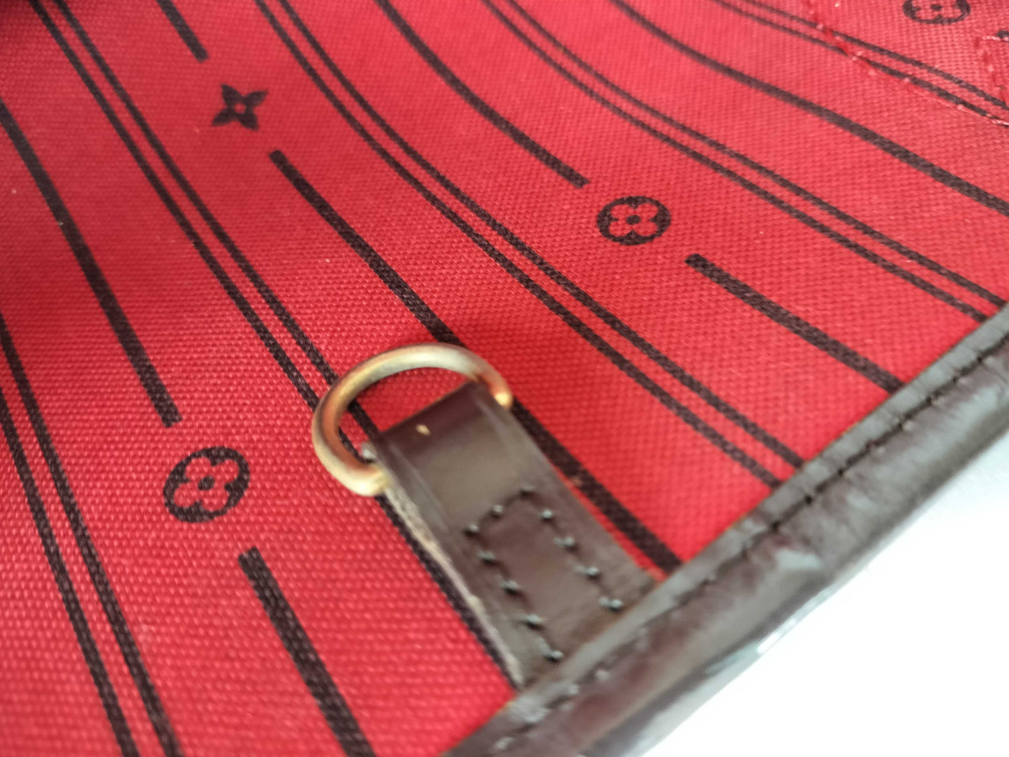 LOUIS VUITTON AR0058 Damier N51105 Neverfull MM Old Model Tote Bag