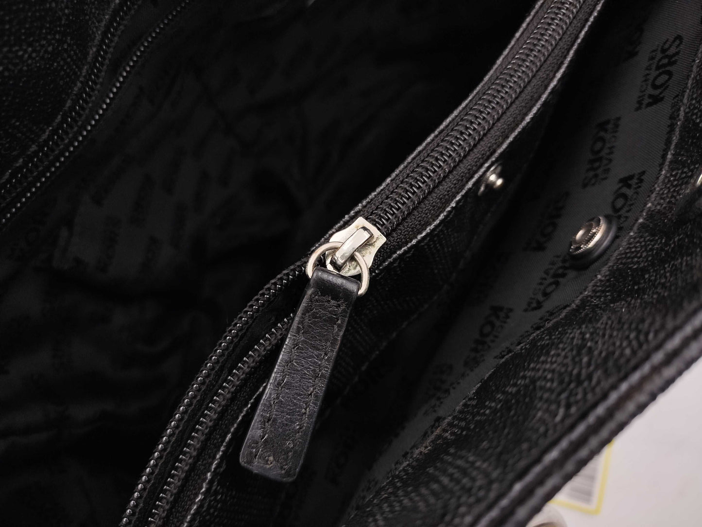 Michael Kors Leather Logo Charm Tote Bag