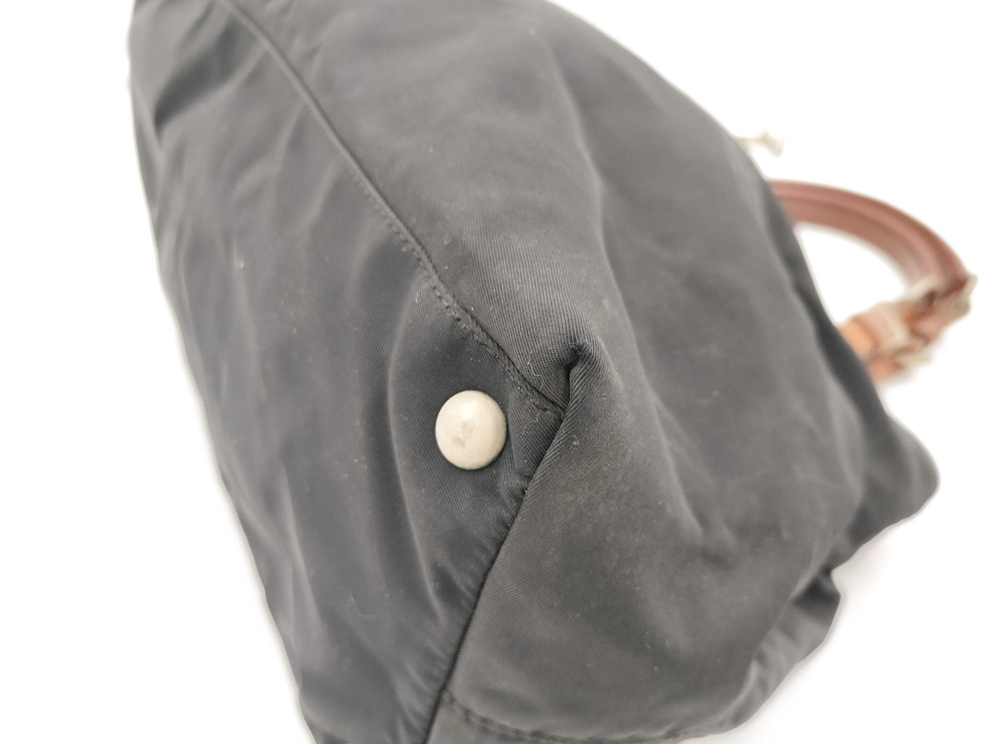 PRADA Tessuto Nylon Tote Bag with White Rust Repair