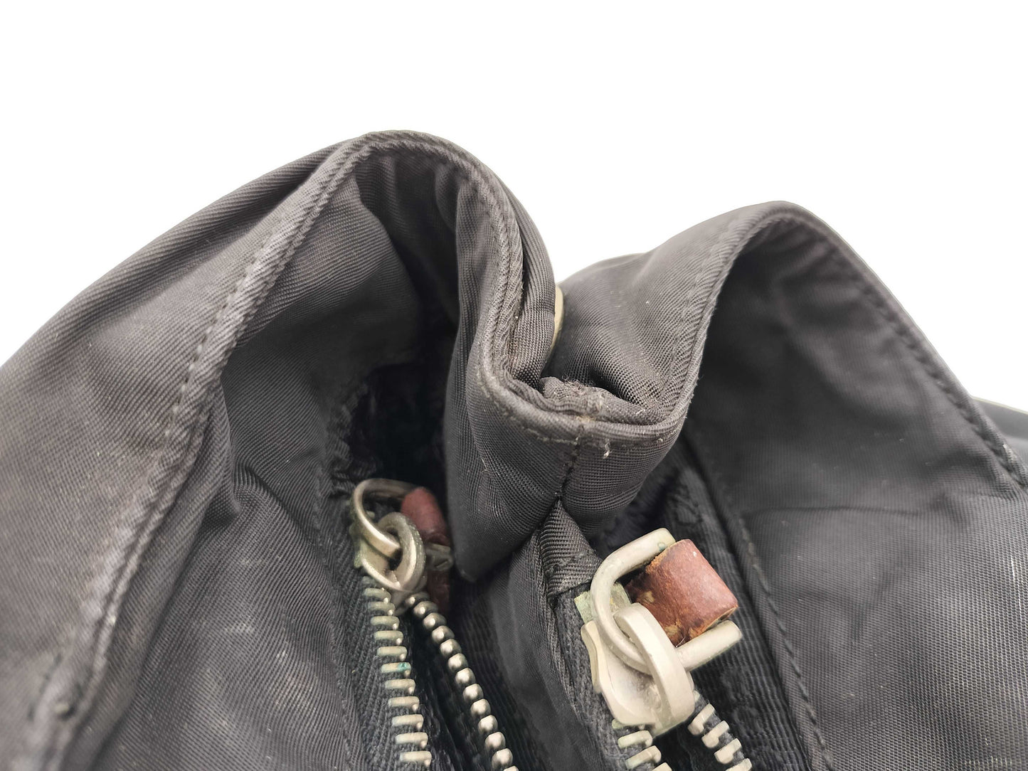 PRADA Tessuto Nylon Tote Bag with White Rust Repair