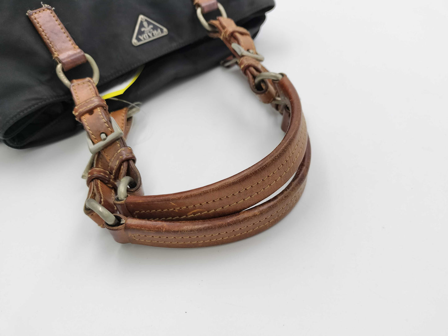 PRADA Tessuto Nylon Tote Bag with White Rust Repair