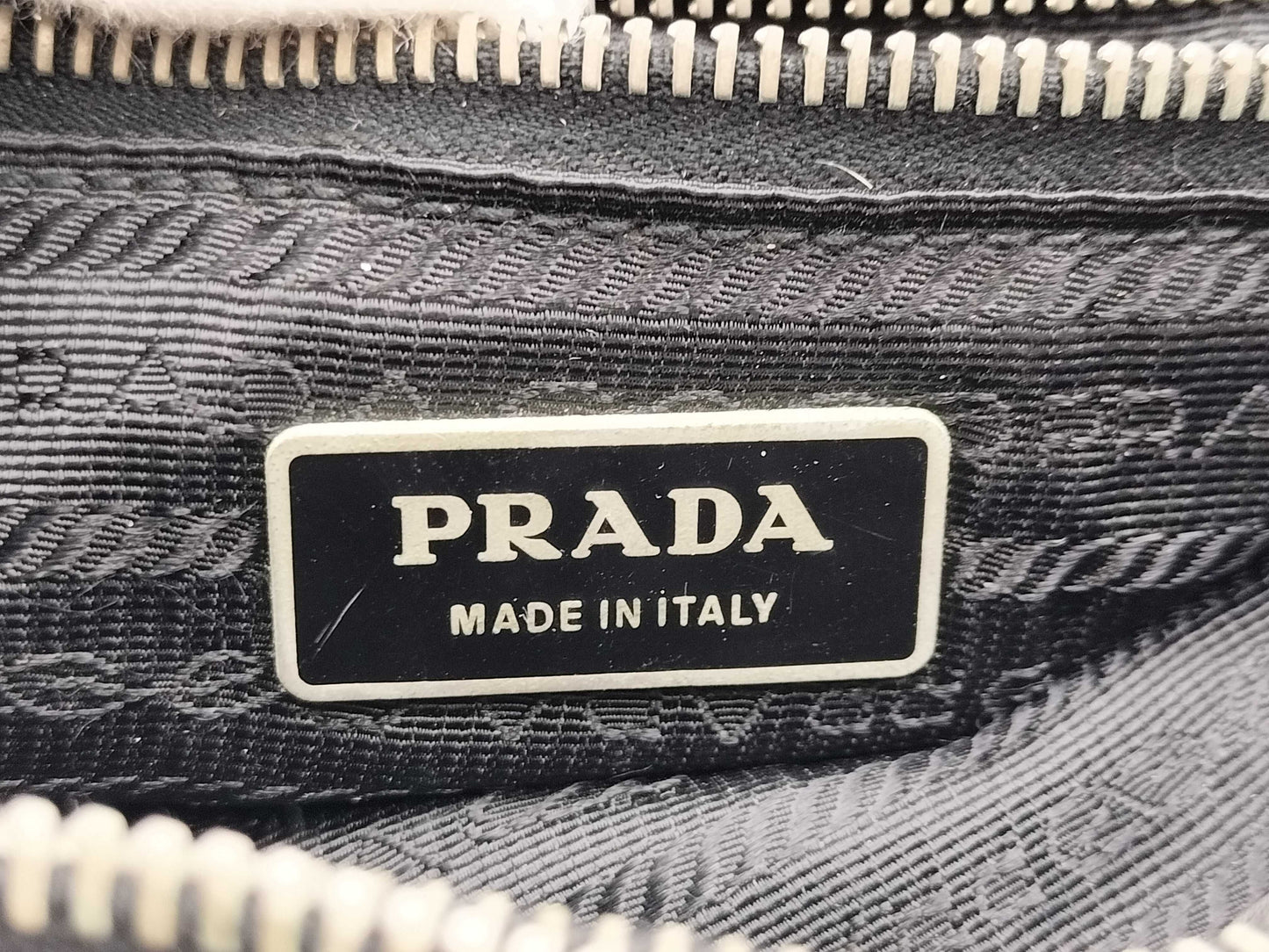 PRADA Tessuto Nylon Tote Bag with White Rust Repair