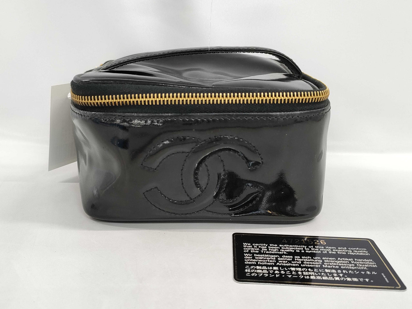 CHANEL Enamel Vanity Pouch Vanity Bag