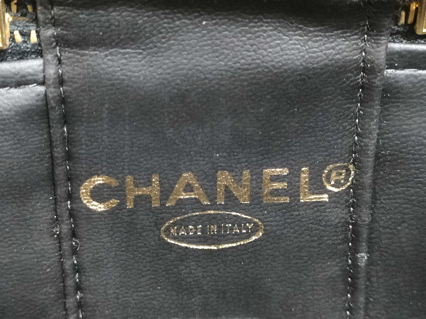 CHANEL Enamel Vanity Pouch Vanity Bag