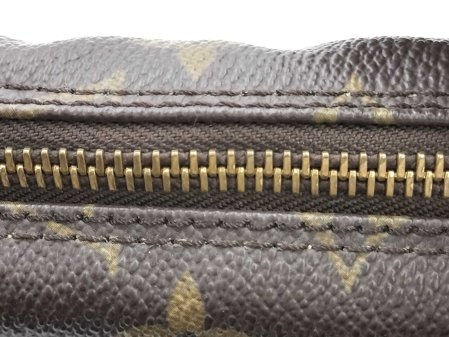 LOUIS VUITTON Monogram Truss Toilette Mono Reupholstered Pouch