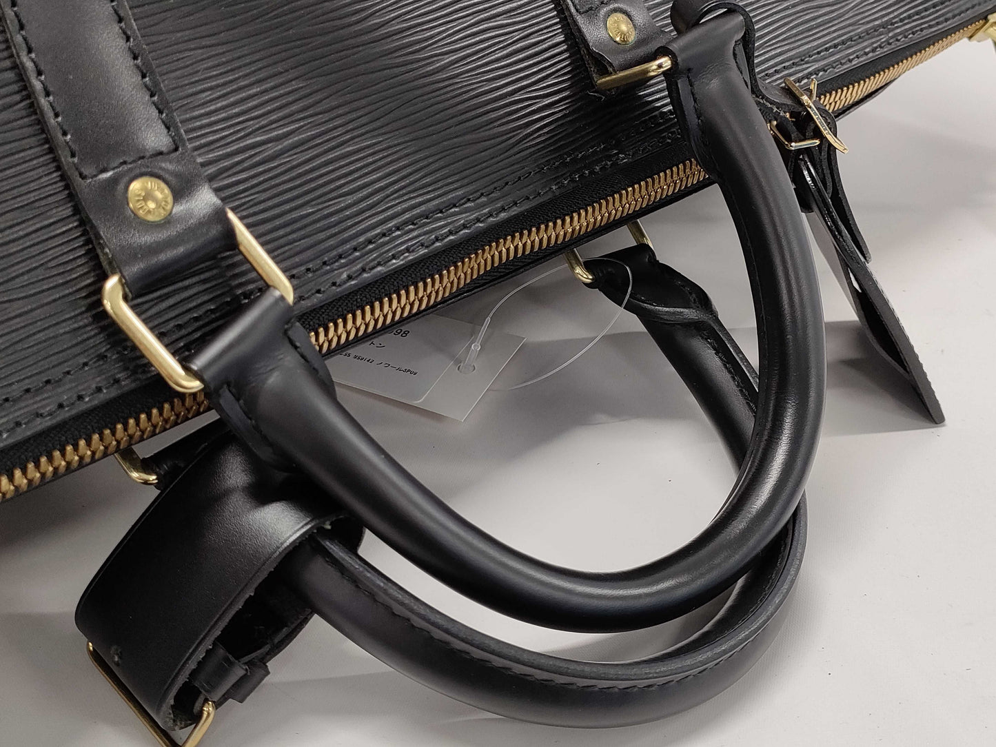 LOUIS VUITTON SP0927 Epi Keepall 55 M59142 Noir Boston Bag