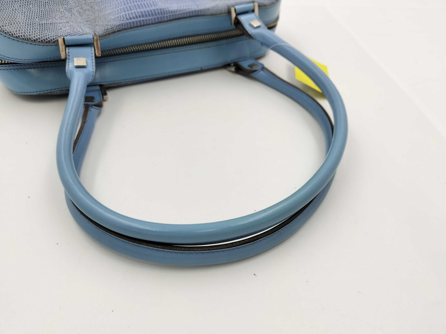 Salvatore Ferragamo Handbag/Python/Blue Handbag