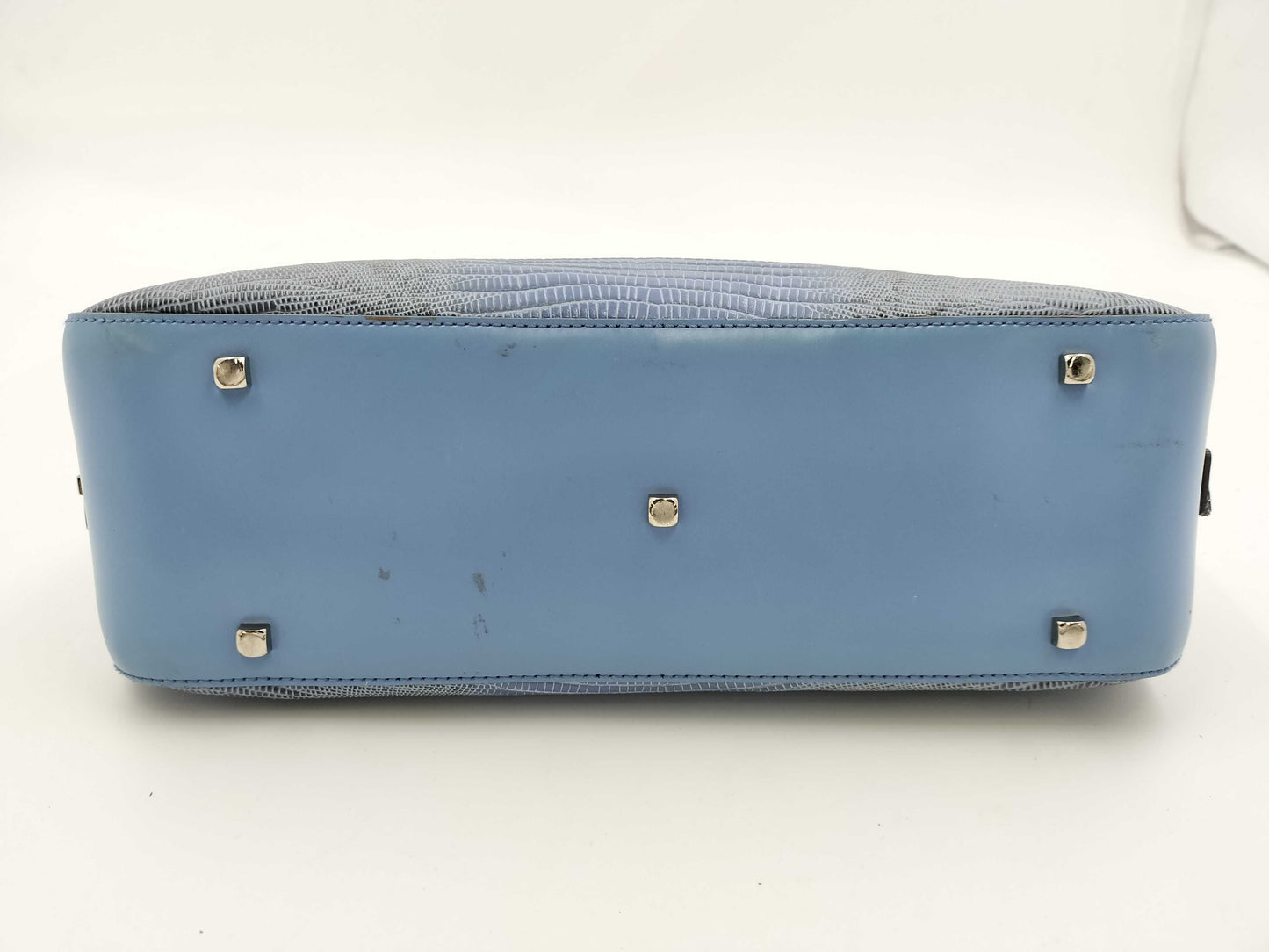 Salvatore Ferragamo Handbag/Python/Blue Handbag