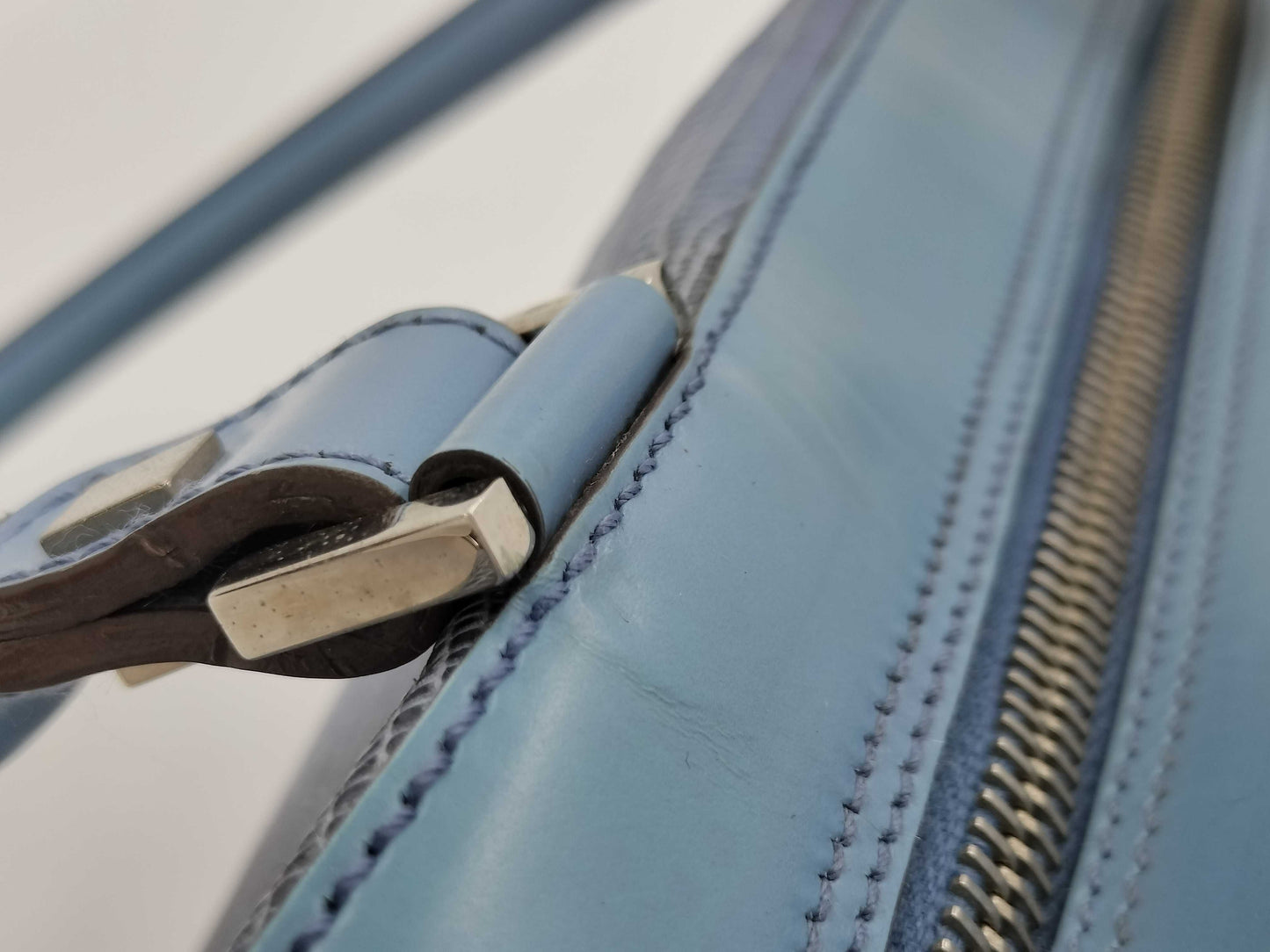 Salvatore Ferragamo Handbag/Python/Blue Handbag