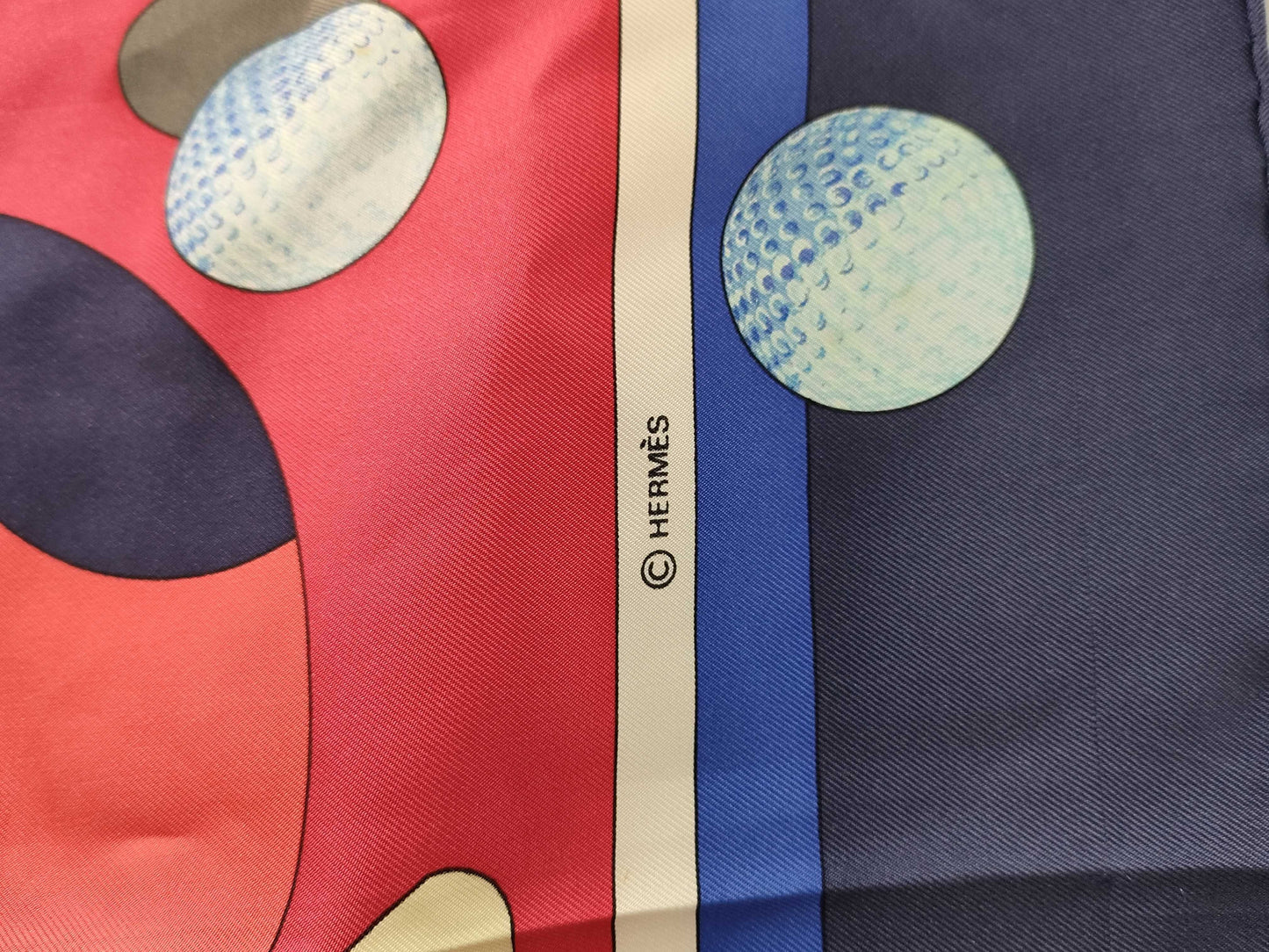 HERMES Carre Golf Swing/SWING 90 Scarf