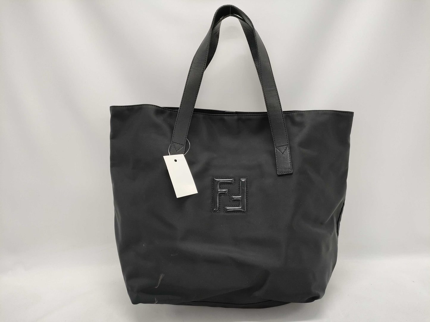 FENDI nylon logo tote bag