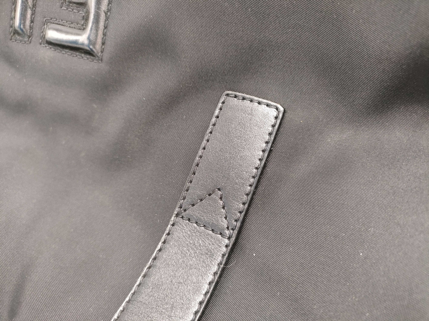 FENDI nylon logo tote bag