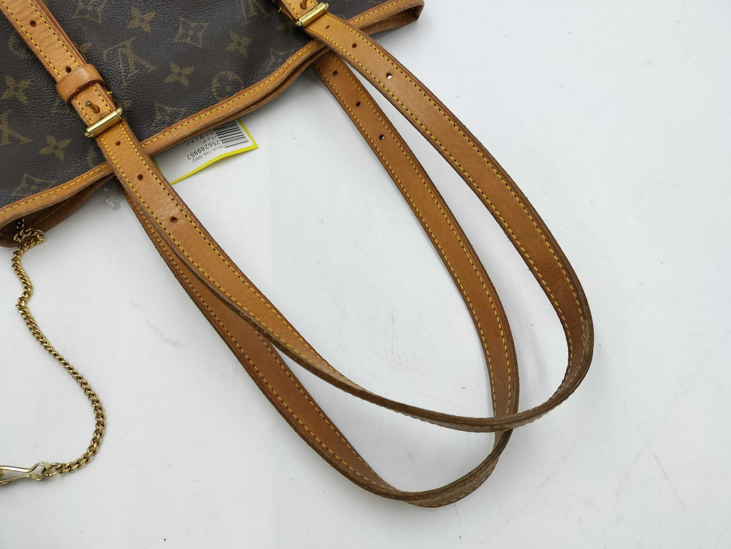 LOUIS VUITTON FL0081 Monogram Bucket Tote Bag with Pouch