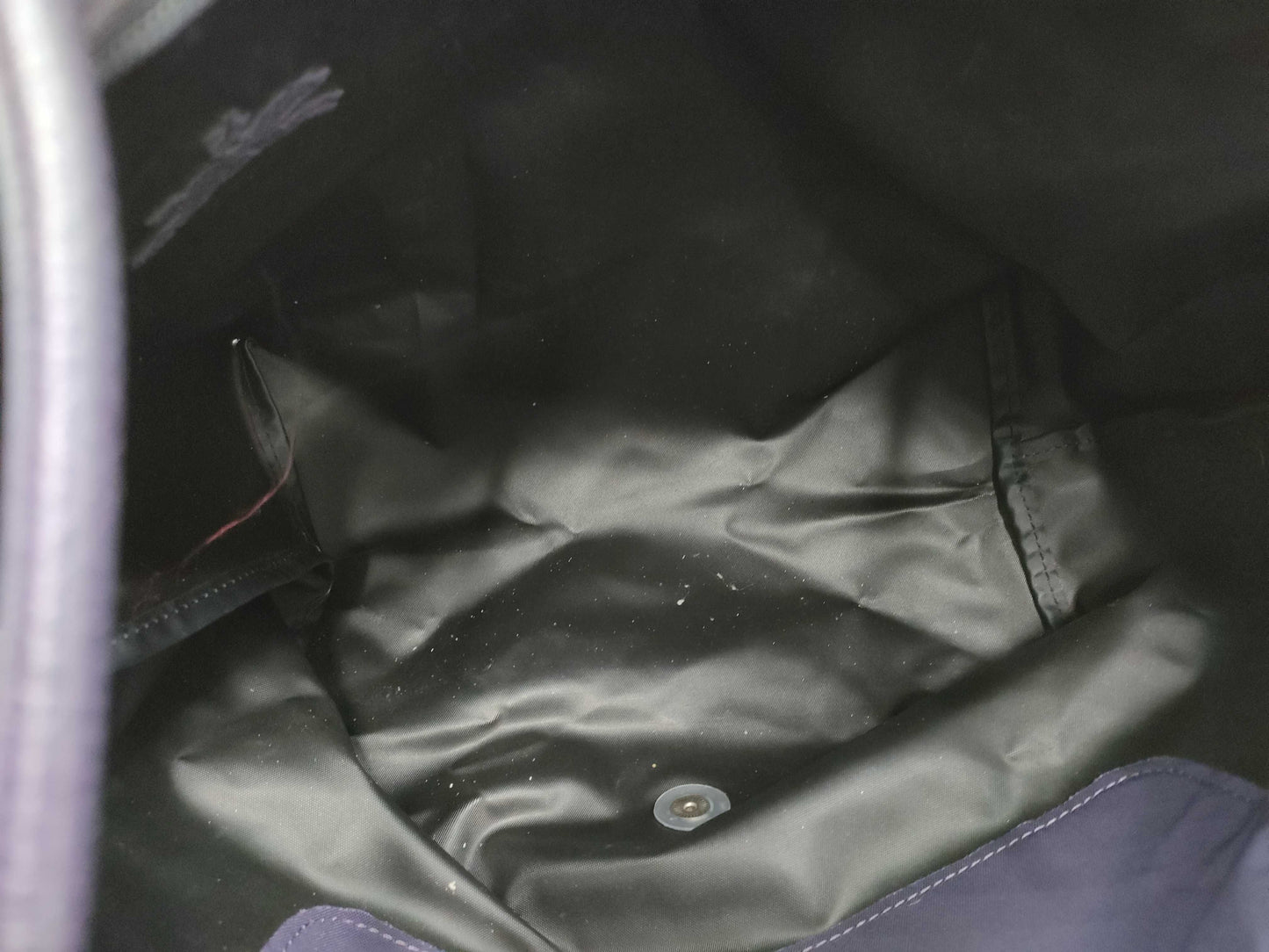LONG CHAMP Nylon Tote Purple Tote Bag