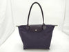 LONG CHAMP Nylon Tote Purple Tote Bag