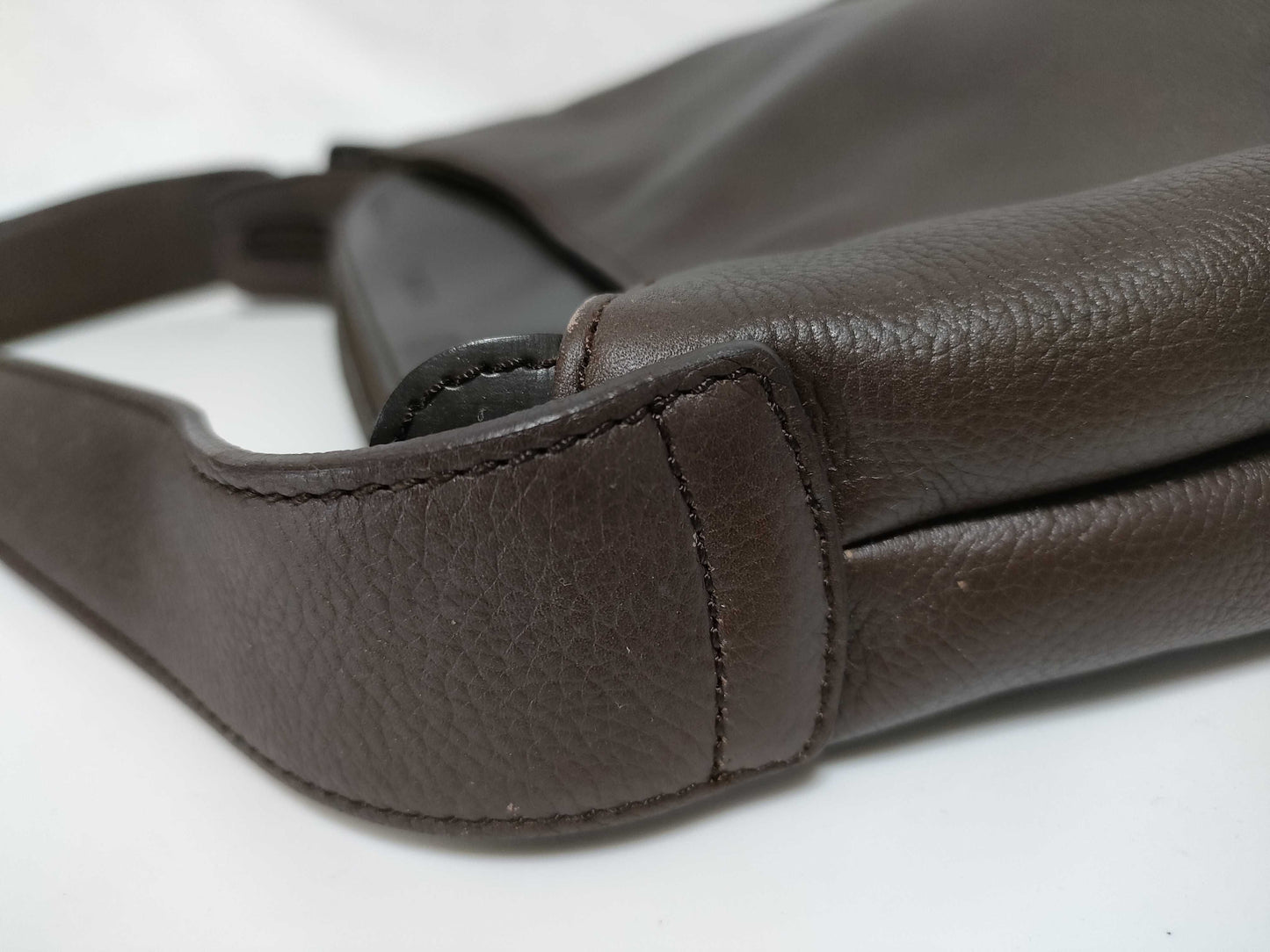 LOEWE Leather One-Shoulder Logo Shoulder Bag