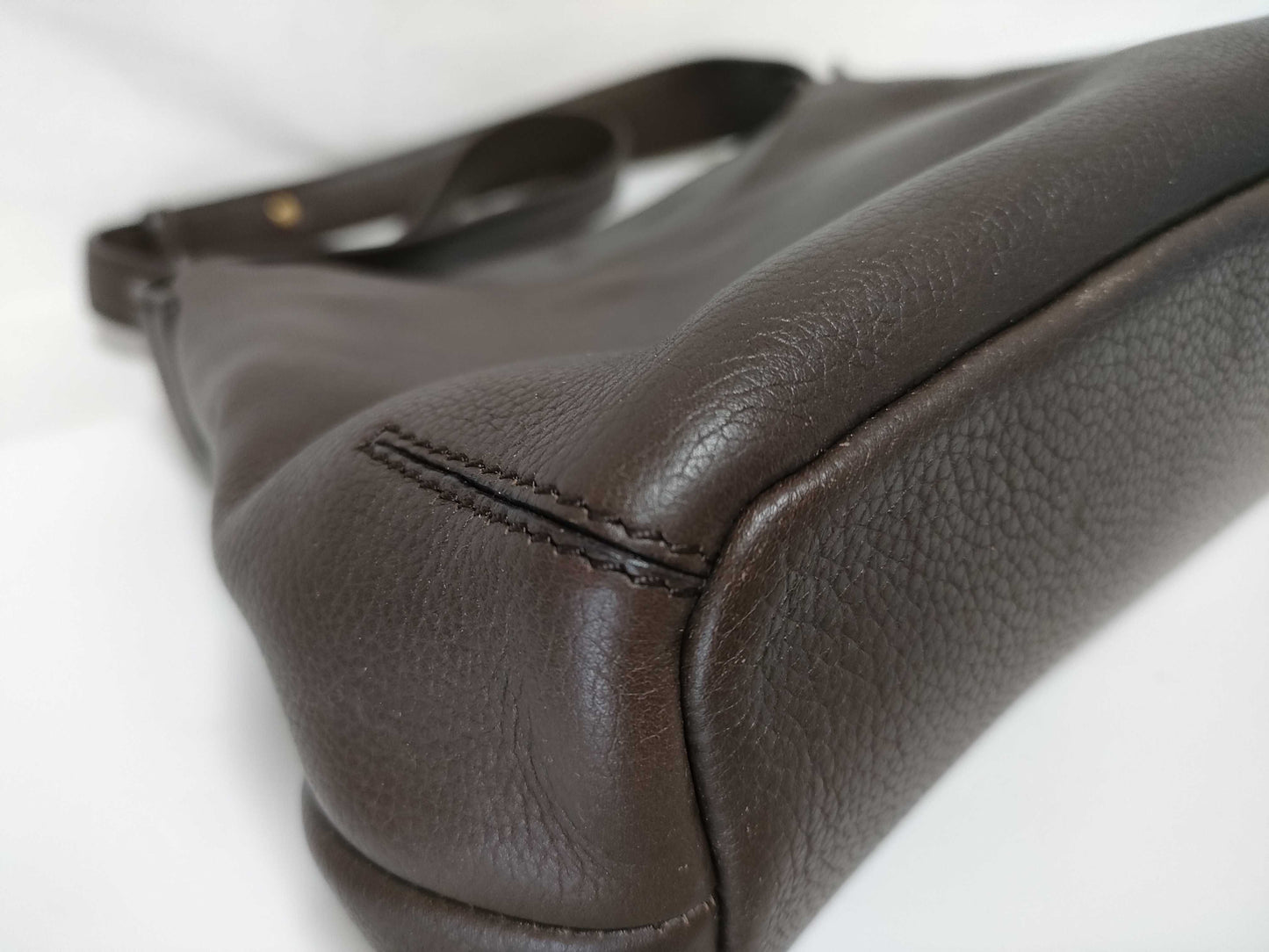 LOEWE Leather One-Shoulder Logo Shoulder Bag