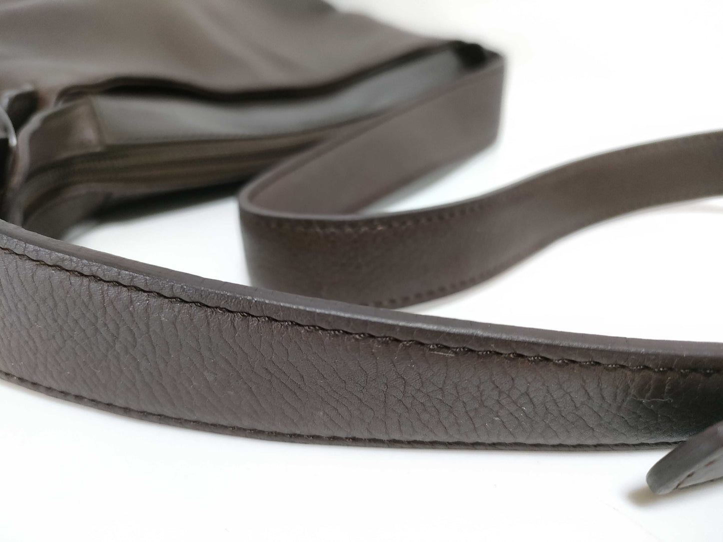 LOEWE Leather One-Shoulder Logo Shoulder Bag