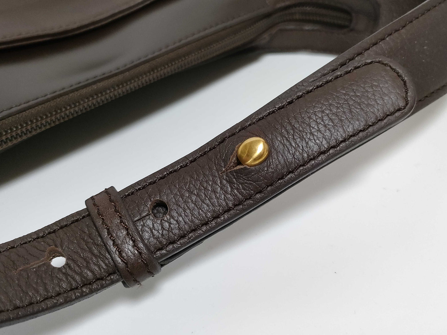 LOEWE Leather One-Shoulder Logo Shoulder Bag