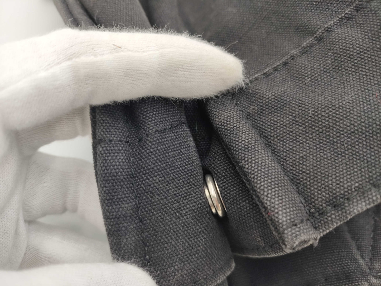 HERMES Air Line Gray Tote Bag