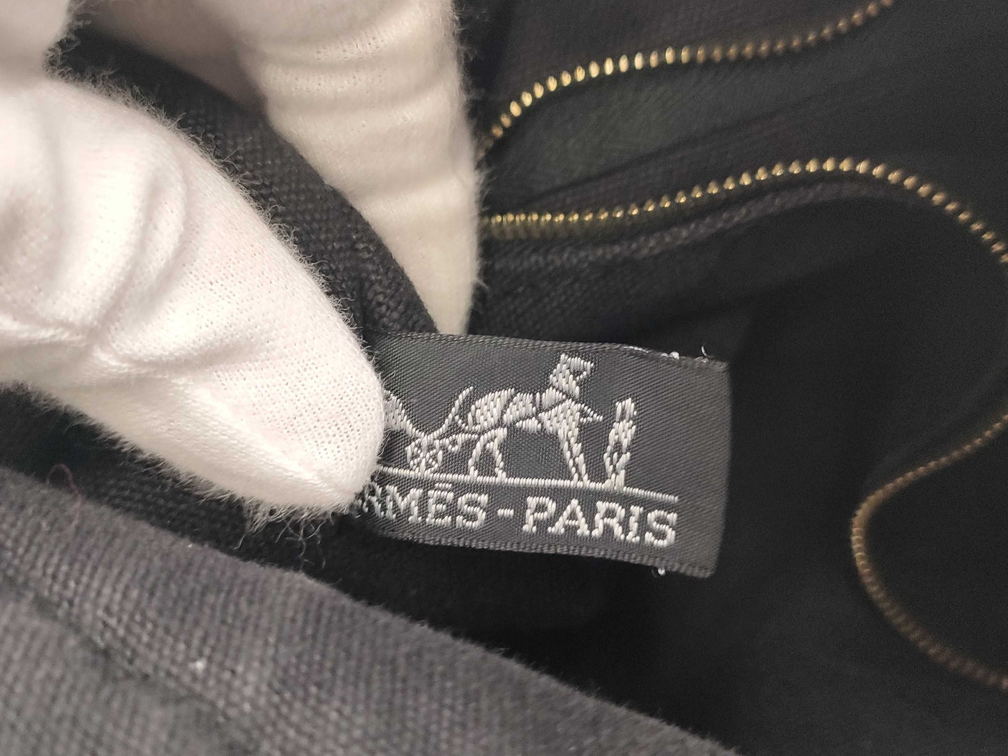 HERMES Air Line Gray Tote Bag