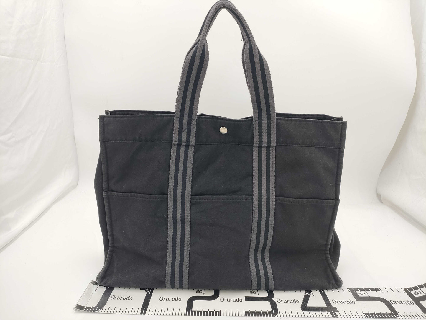 HERMES Air Line Gray Tote Bag