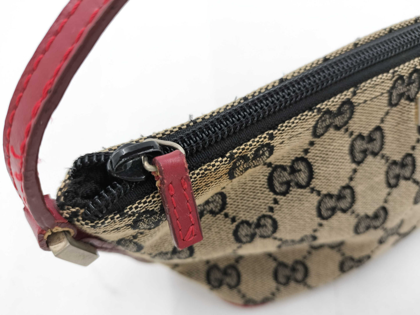 GUCCI Accessory Pouch, Multiple Discolorations, Stains, etc., 1103 Handbag