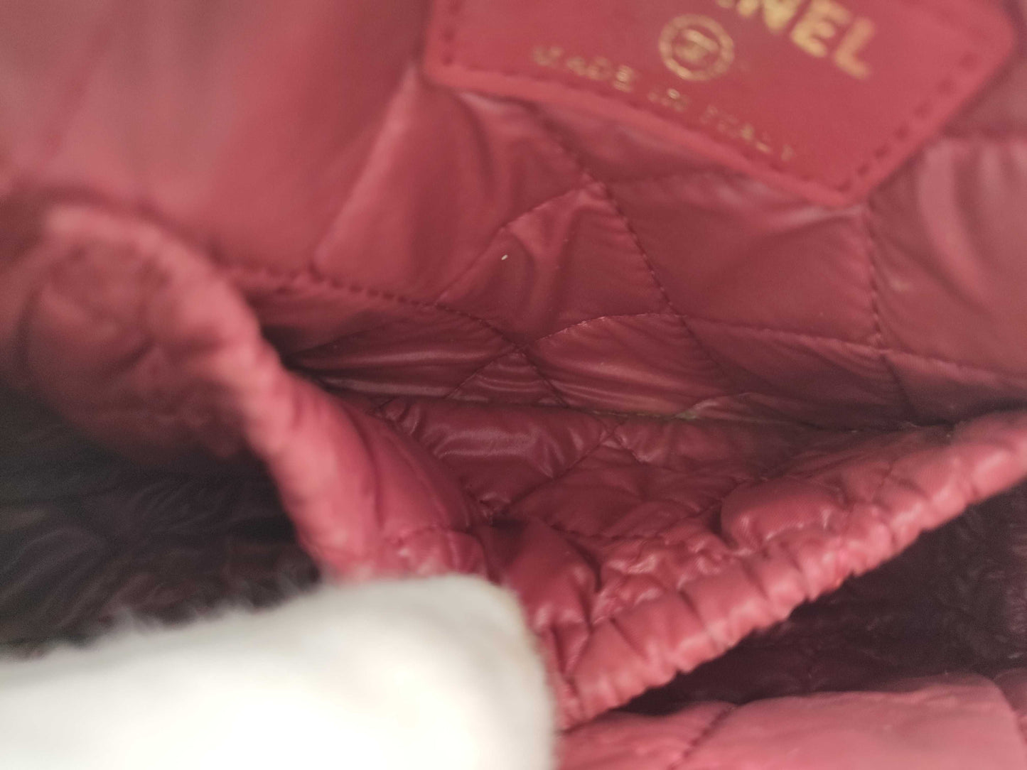 CHANEL Lambskin Matelasse Pouch