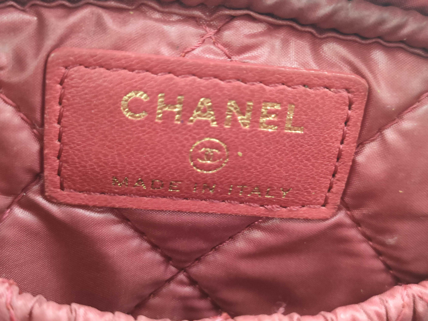 CHANEL Lambskin Matelasse Pouch