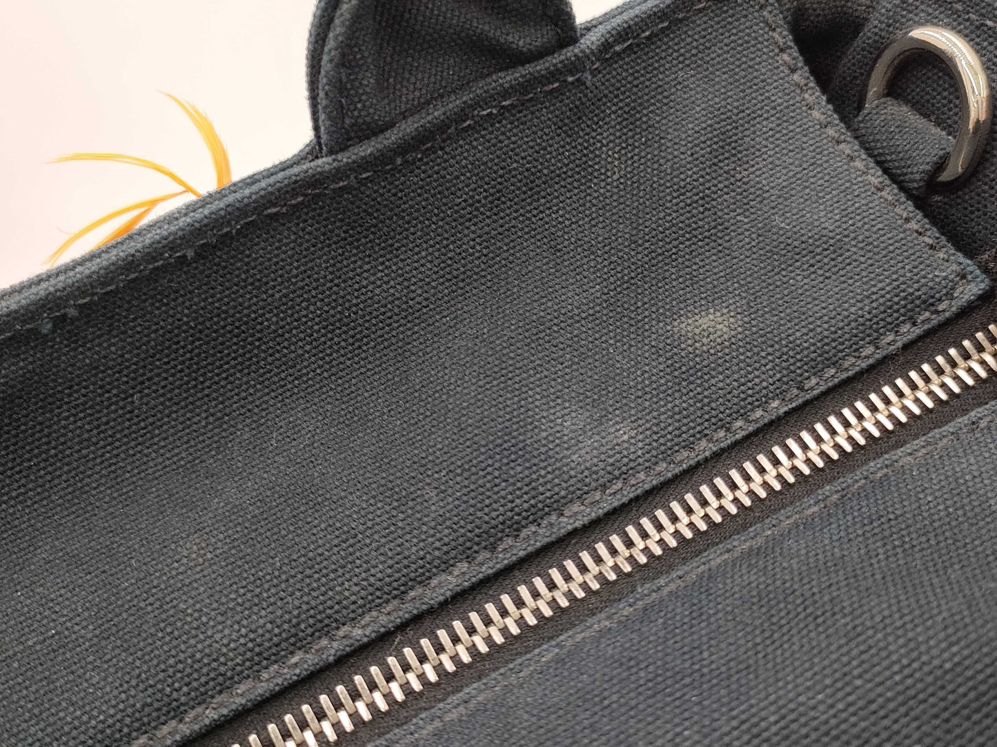 PRADA 1BG835 Wickreme Feather Tote Bag