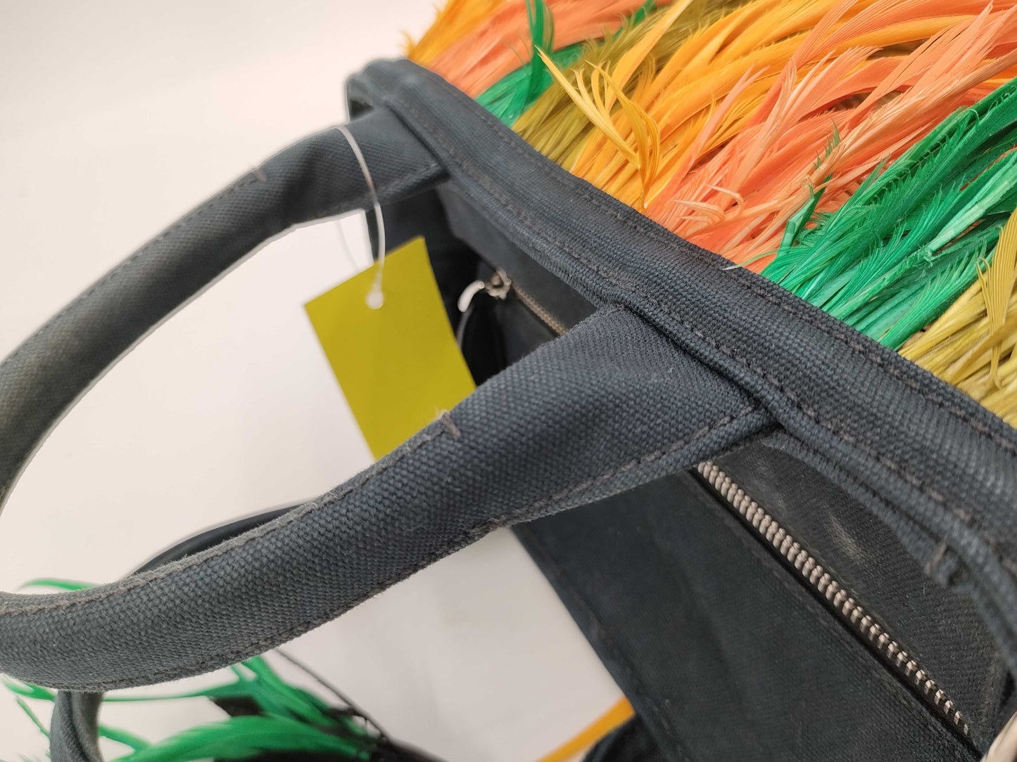 PRADA 1BG835 Wickreme Feather Tote Bag
