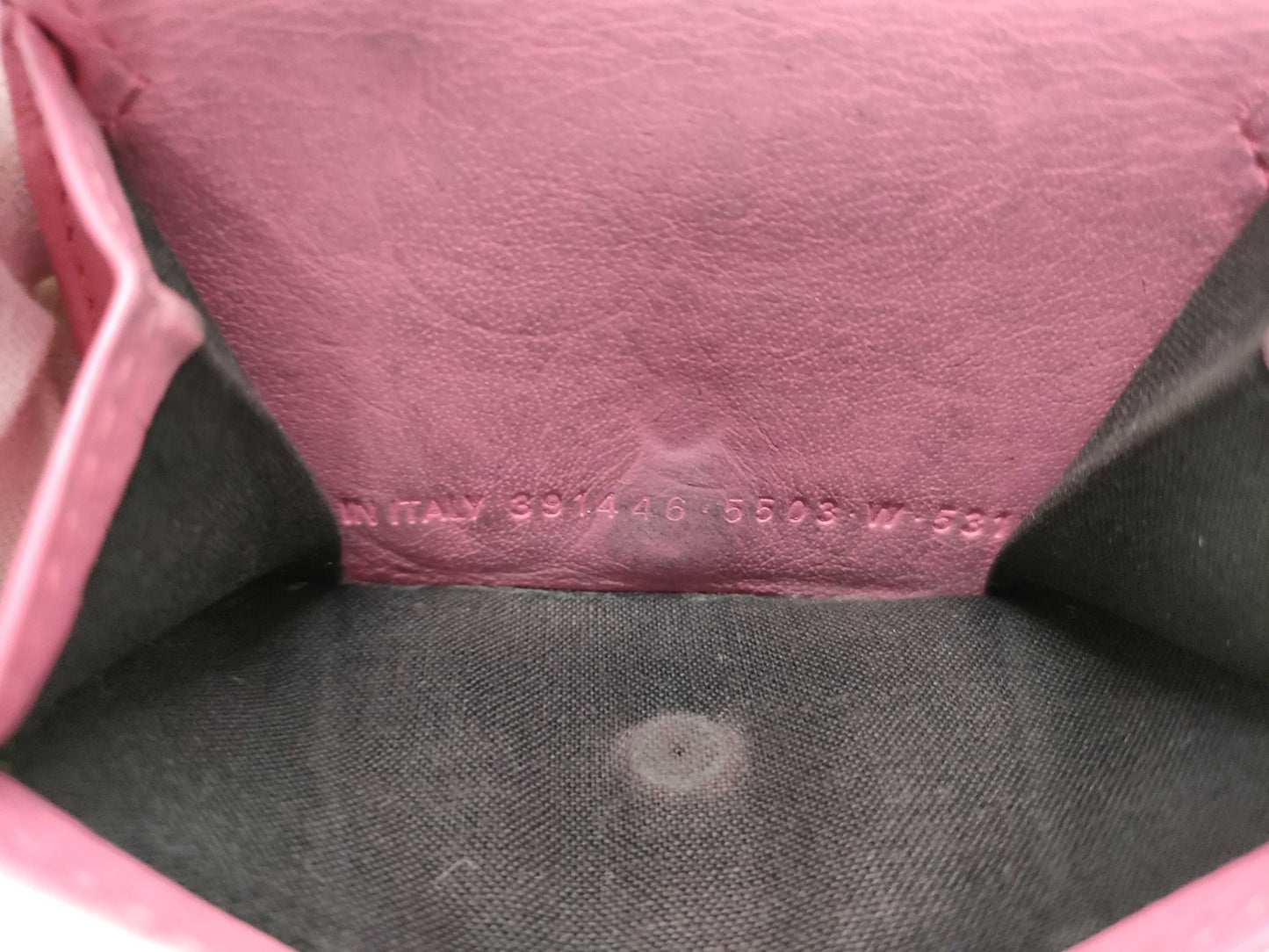BALENCIAGA Tri-fold Pink Wallet