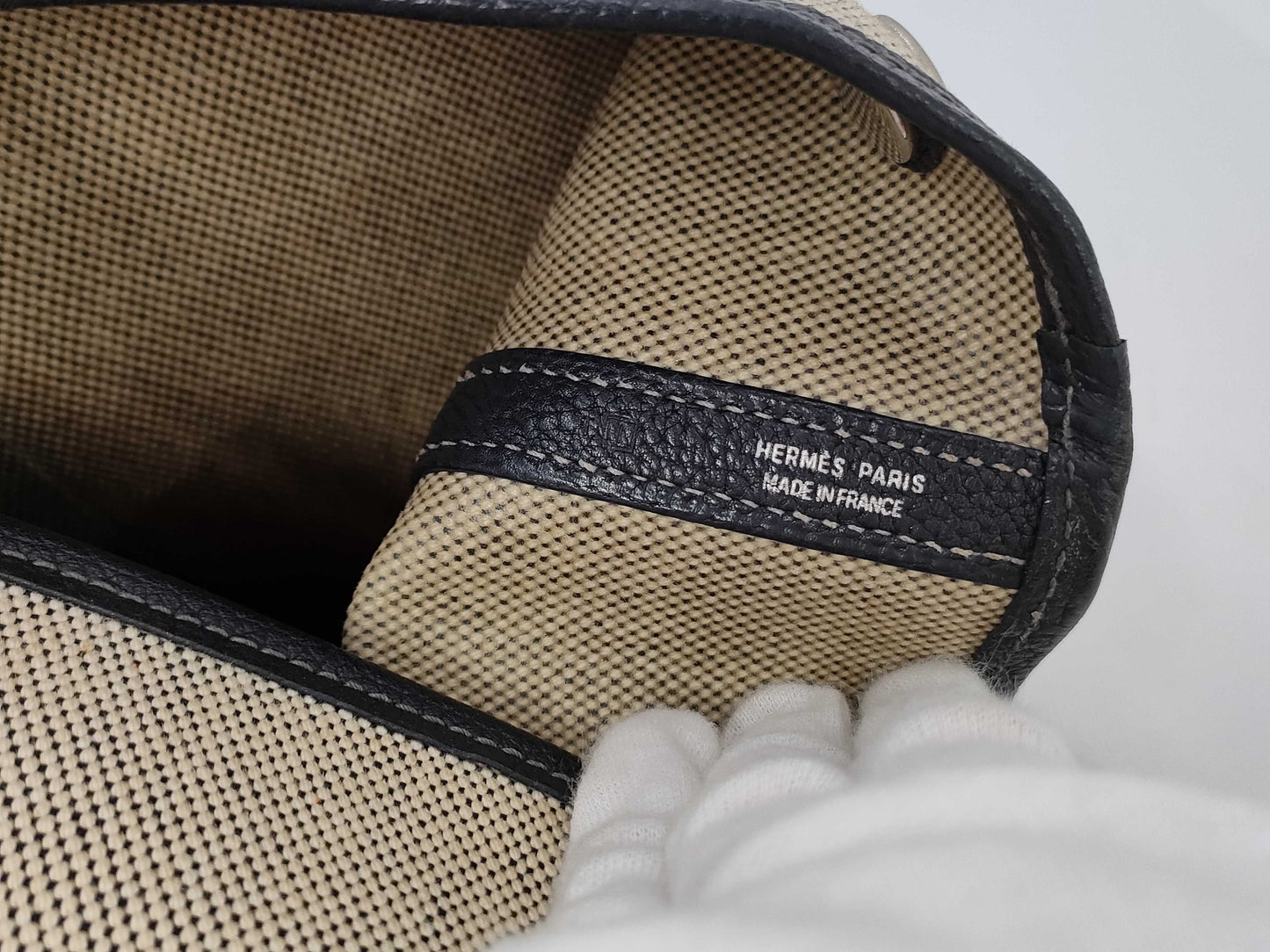 HERMES Garden Party Toile □I Handbag