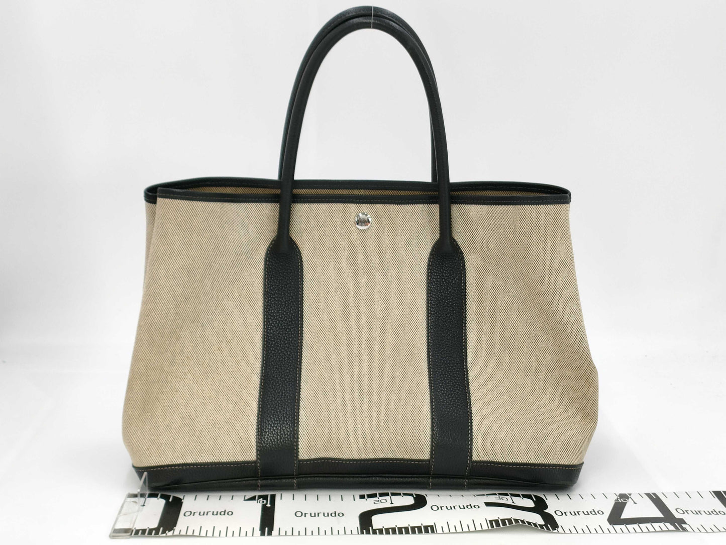 HERMES Garden Party Toile □I Handbag