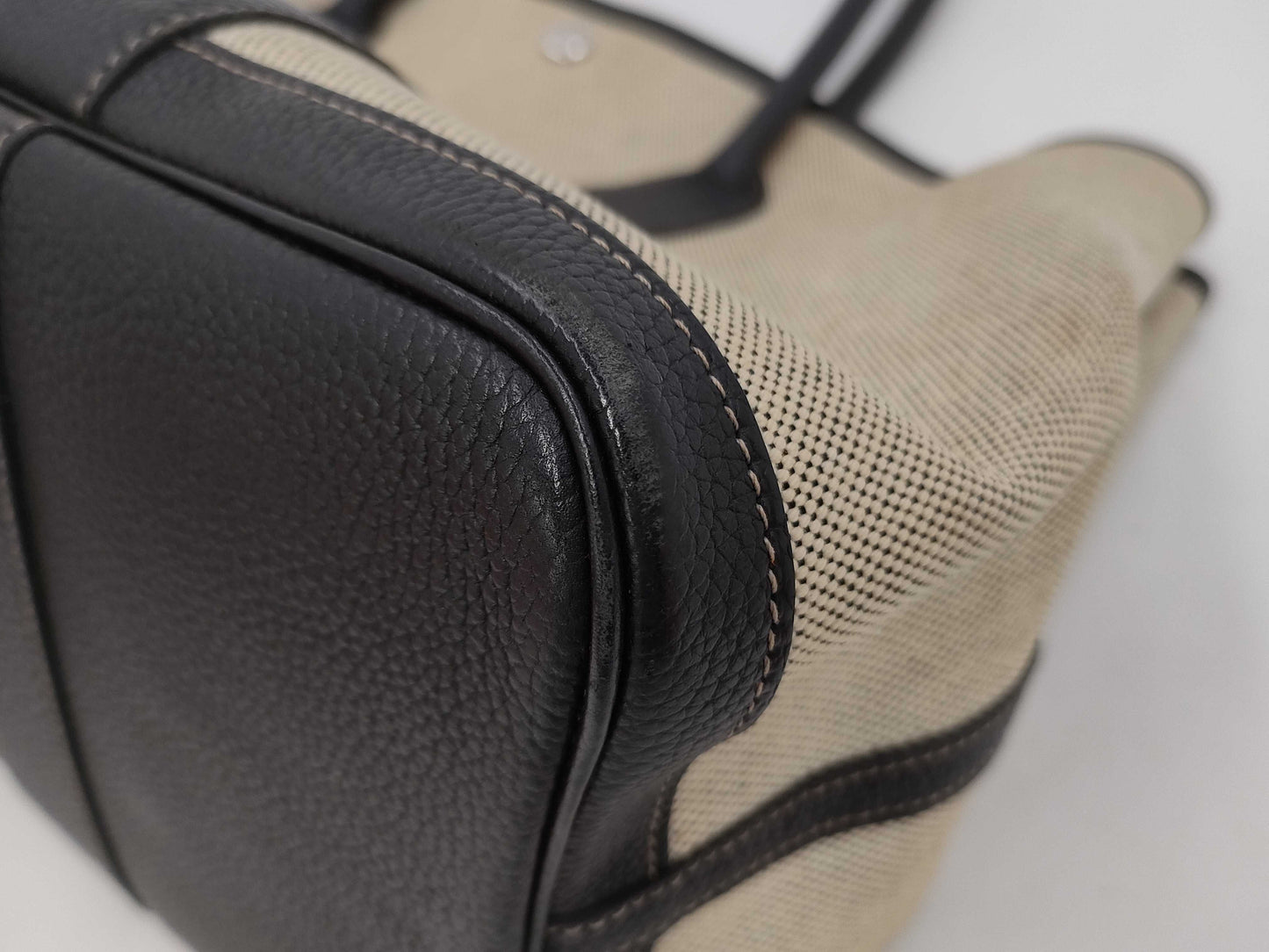 HERMES Garden Party Toile □I Handbag