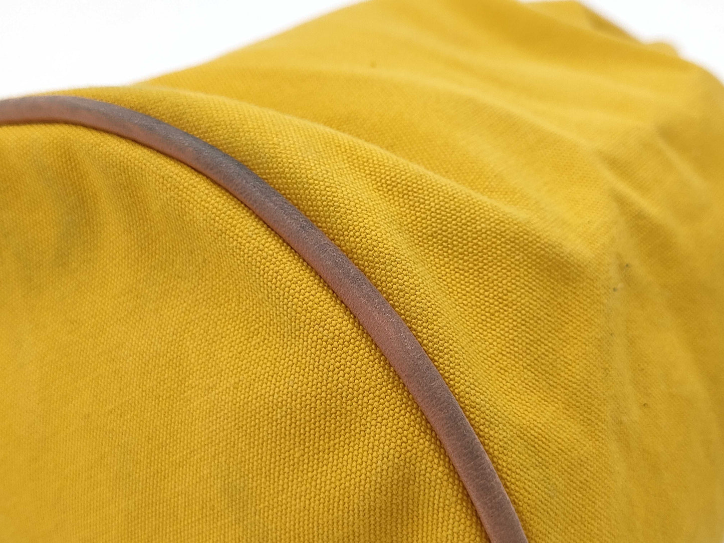 HERMES Polochon Mimir Yellow Shoulder Bag