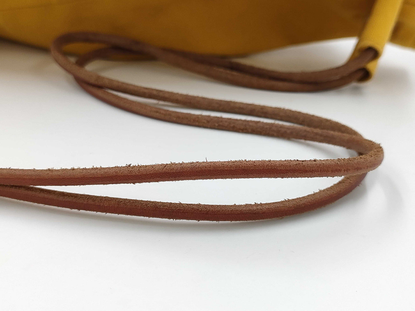 HERMES Polochon Mimir Yellow Shoulder Bag